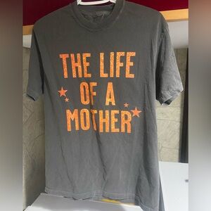 Taylor Swift Charcoal Tee with Orange Glitter Text